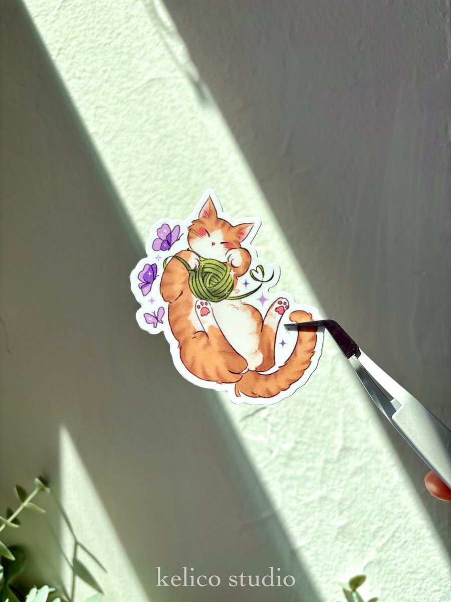 butterfree cat (secondary series) • die-cut sticker product image (2)
