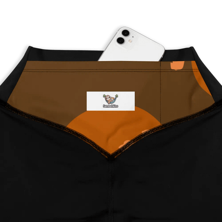 Orange Safari Chic Compression Leggings product image (1)