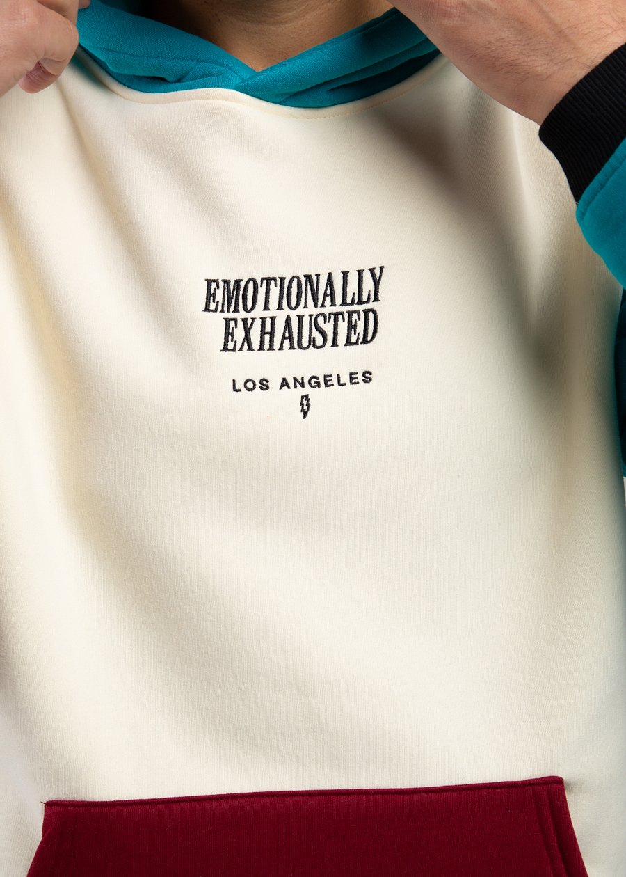 Emotionally Exhausted Color Block Hoodie product image (7)