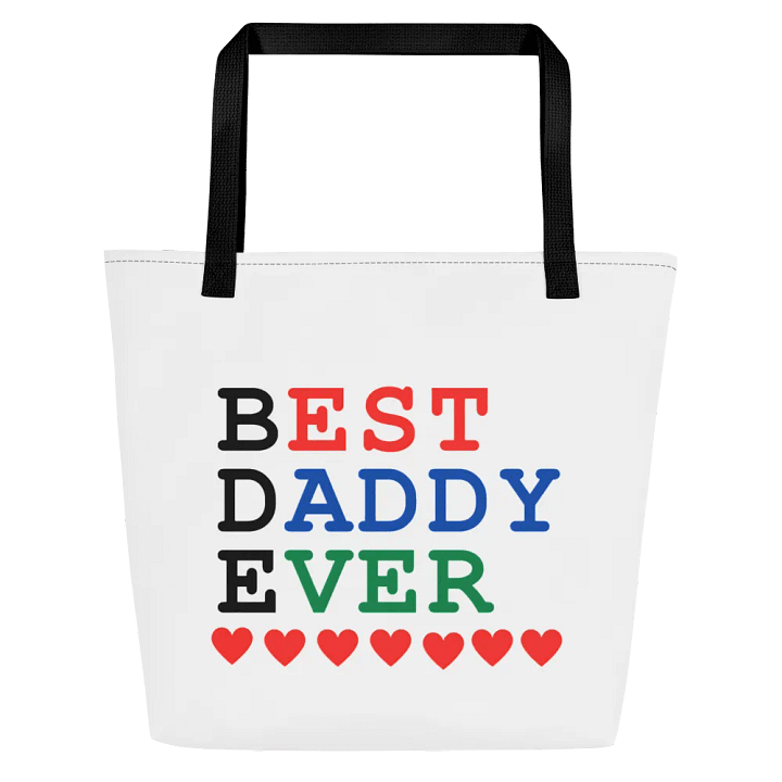 Best Daddy Ever Large Tote Bag w/ Pocket product image (1)