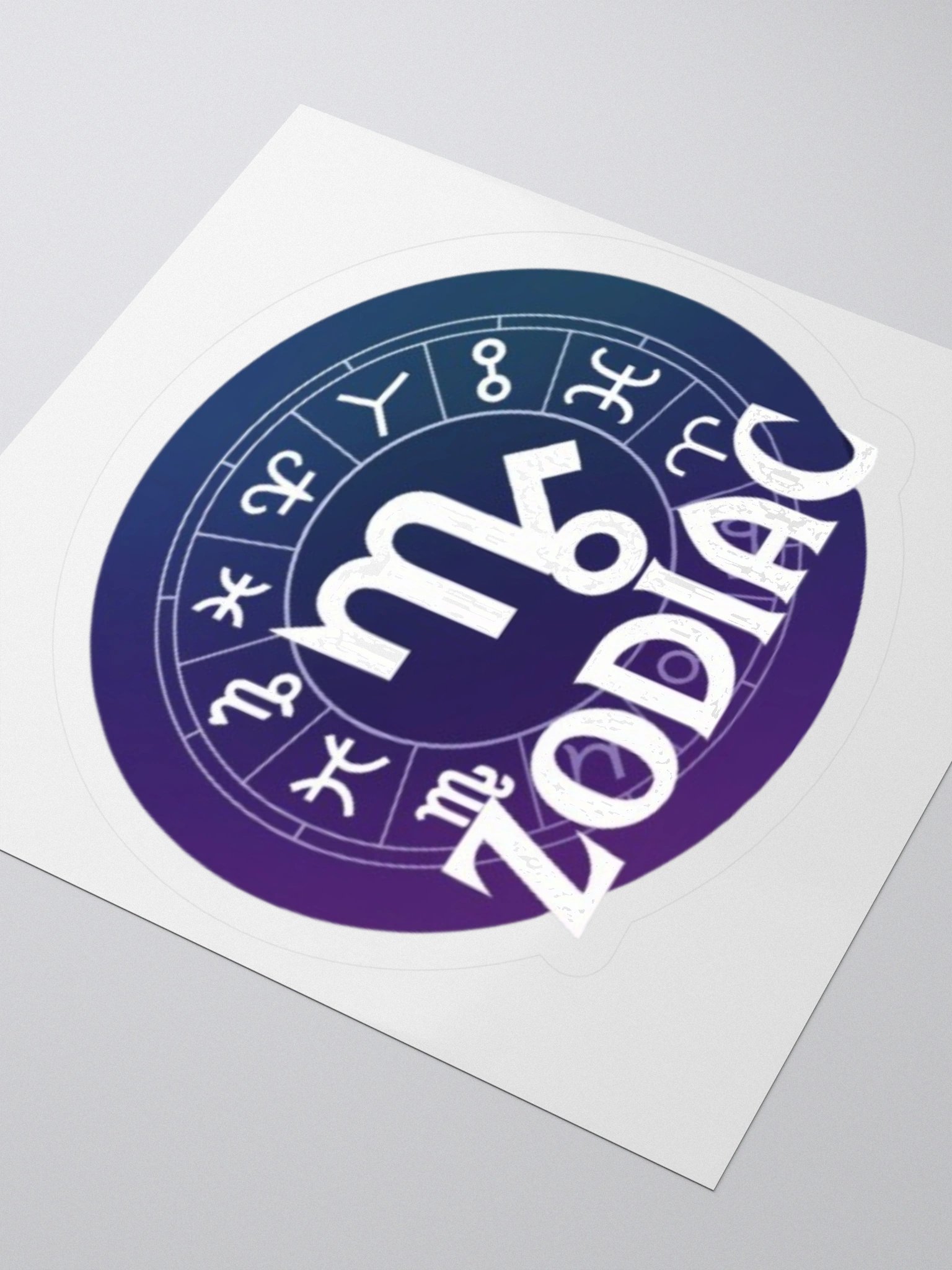 Virgo Zodiac with Full Zodiac Circle Vinyl Sticker - High-Quality Design product image (9)