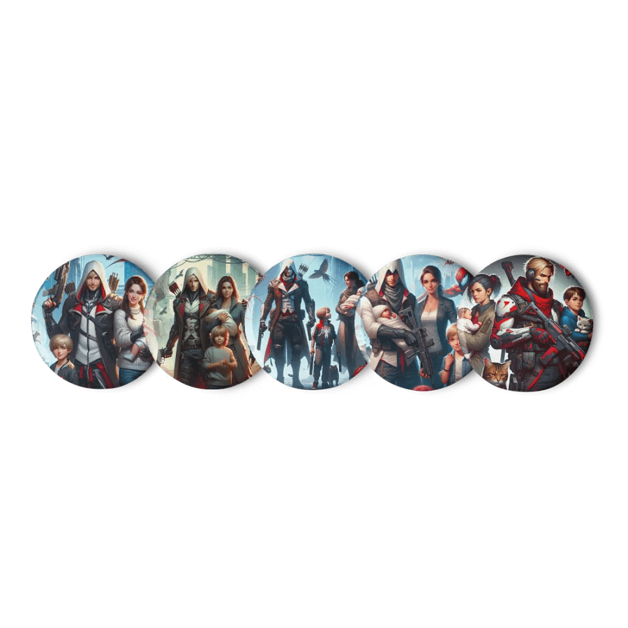 Gunner Family Pin Button Set product image (3)