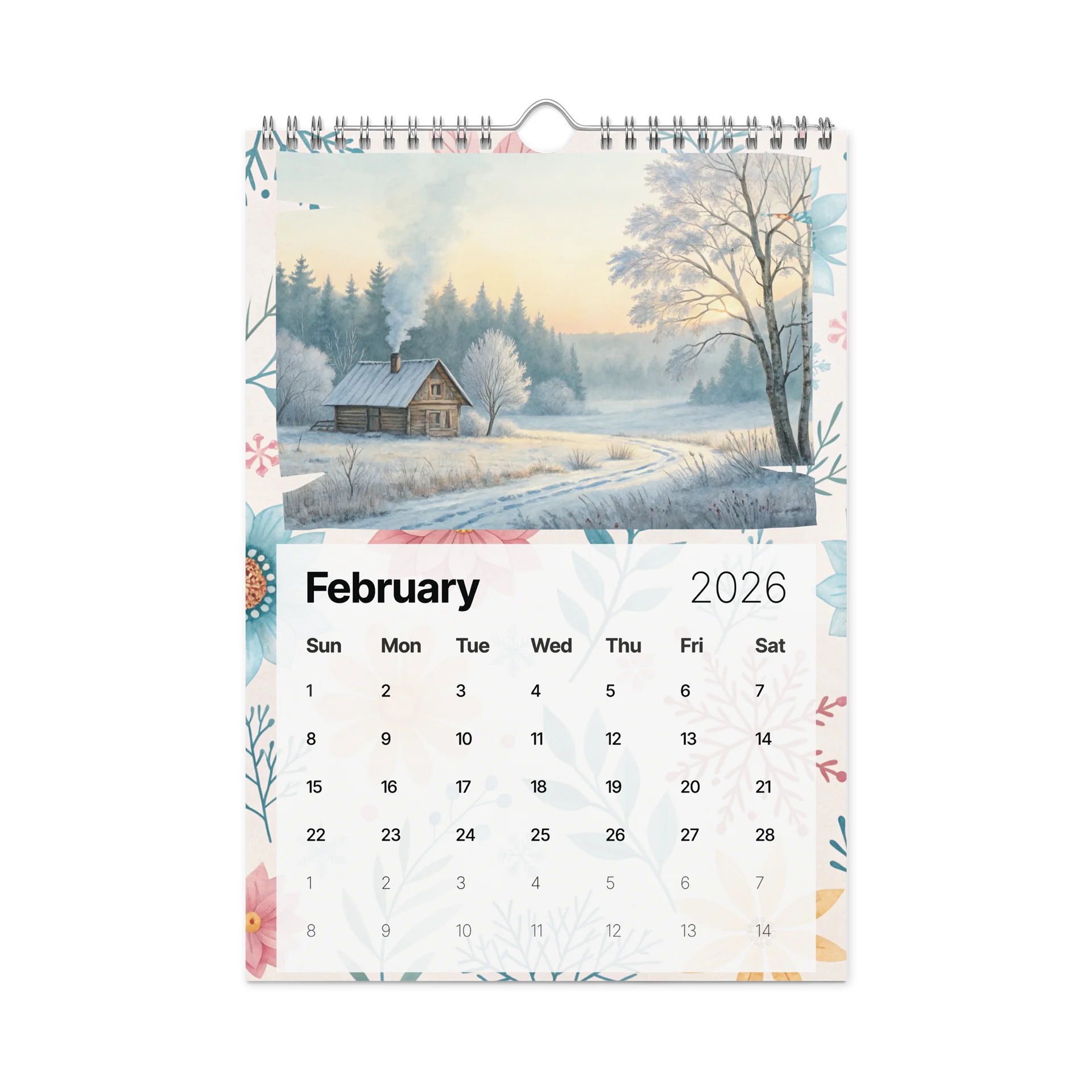 The Art of the Seasons – Watercolor Wall Calendar 2026 product image (5)