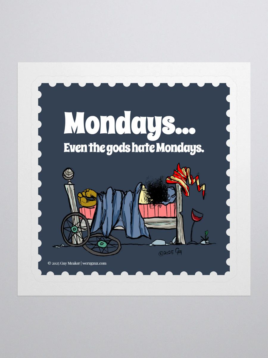 Mondays Suck Kiss Cut Stickers product image (1)