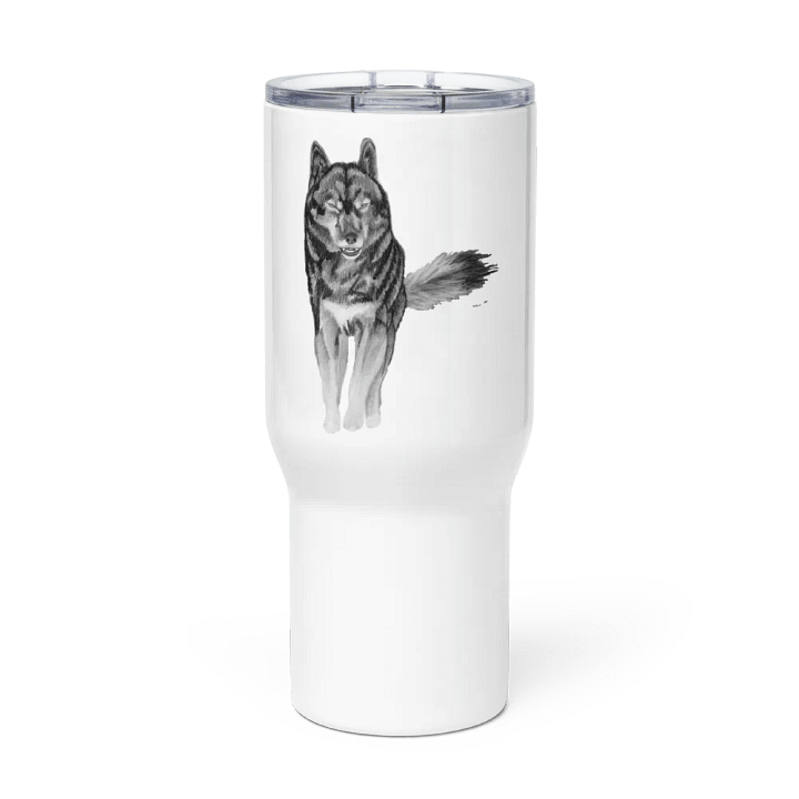 Wolf Drawing Travel Cup product image (2)