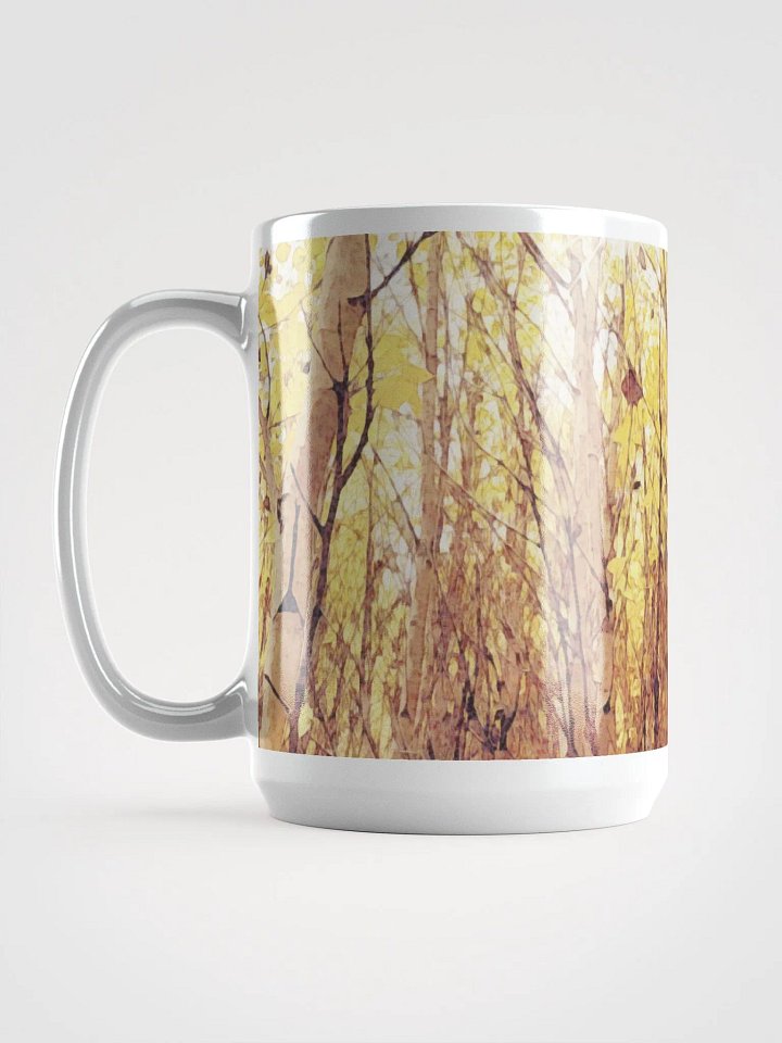 Abstract Graphic | White Coffee Mug | Golden Grove Treescape product image (1)