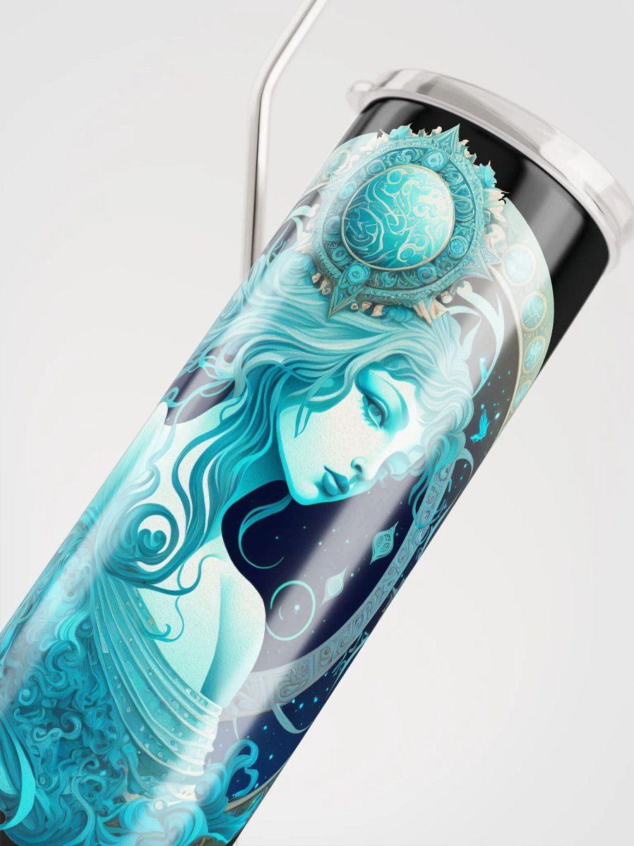 Aquarius Aqua Elegance: Stainless Steel Tumbler in Celestial Hues! ♒💧 product image (5)