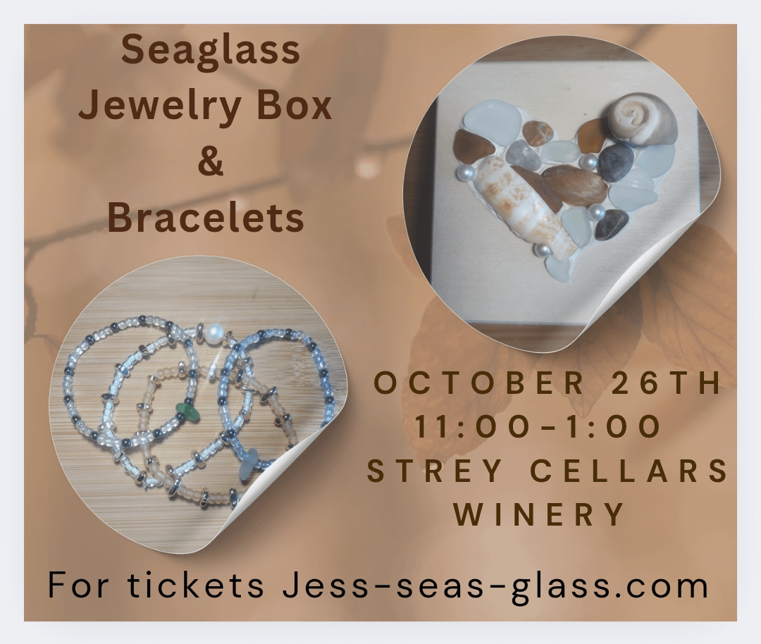 Sea Glass Jewelry Box & Bracelets product image (1)