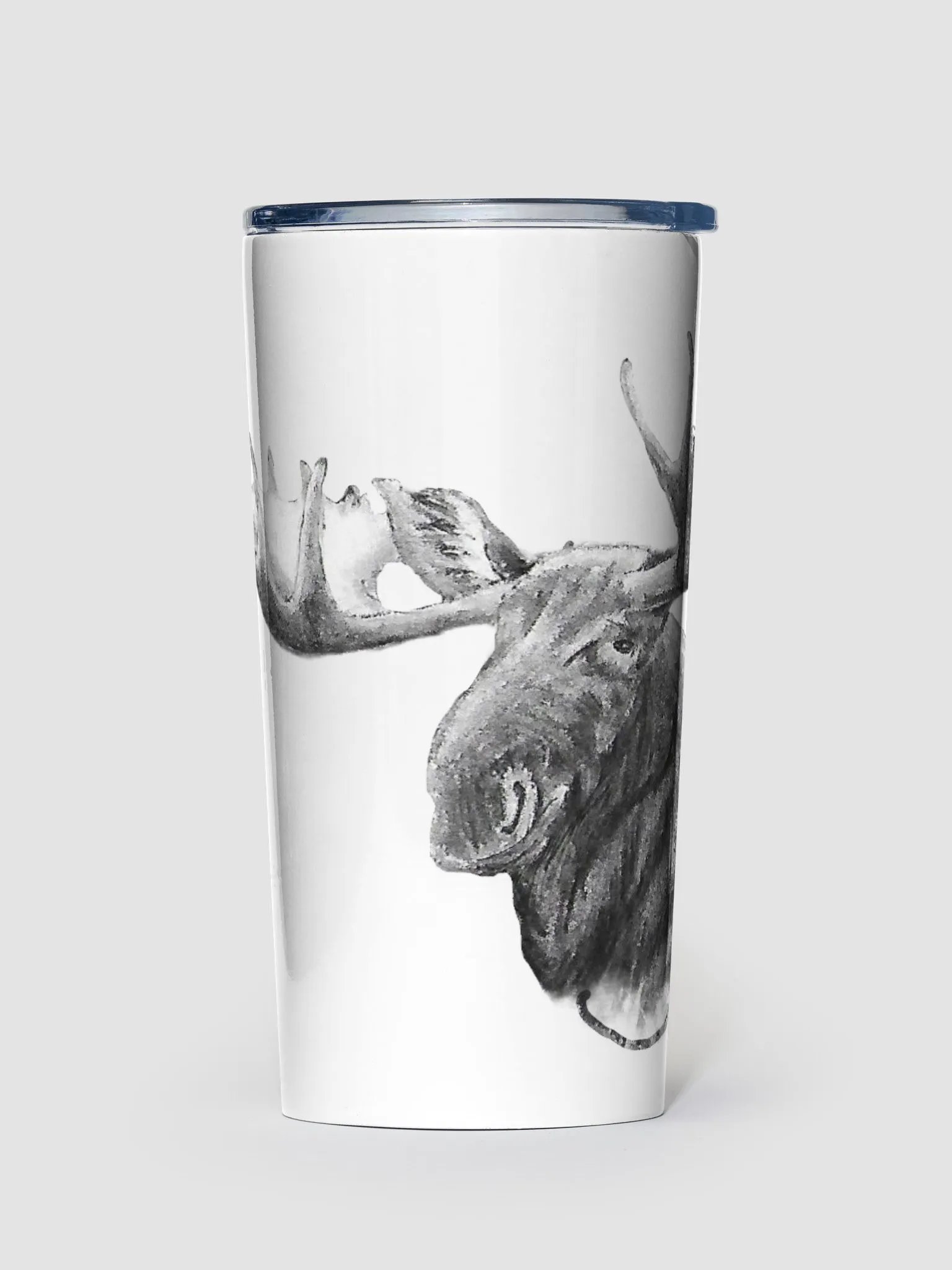 Moose Drawing Travel Cup product image (1)