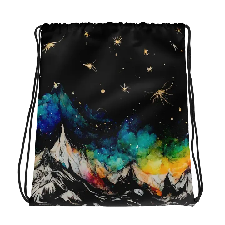 Aurora Dreams Drawstring Backpack product image (1)