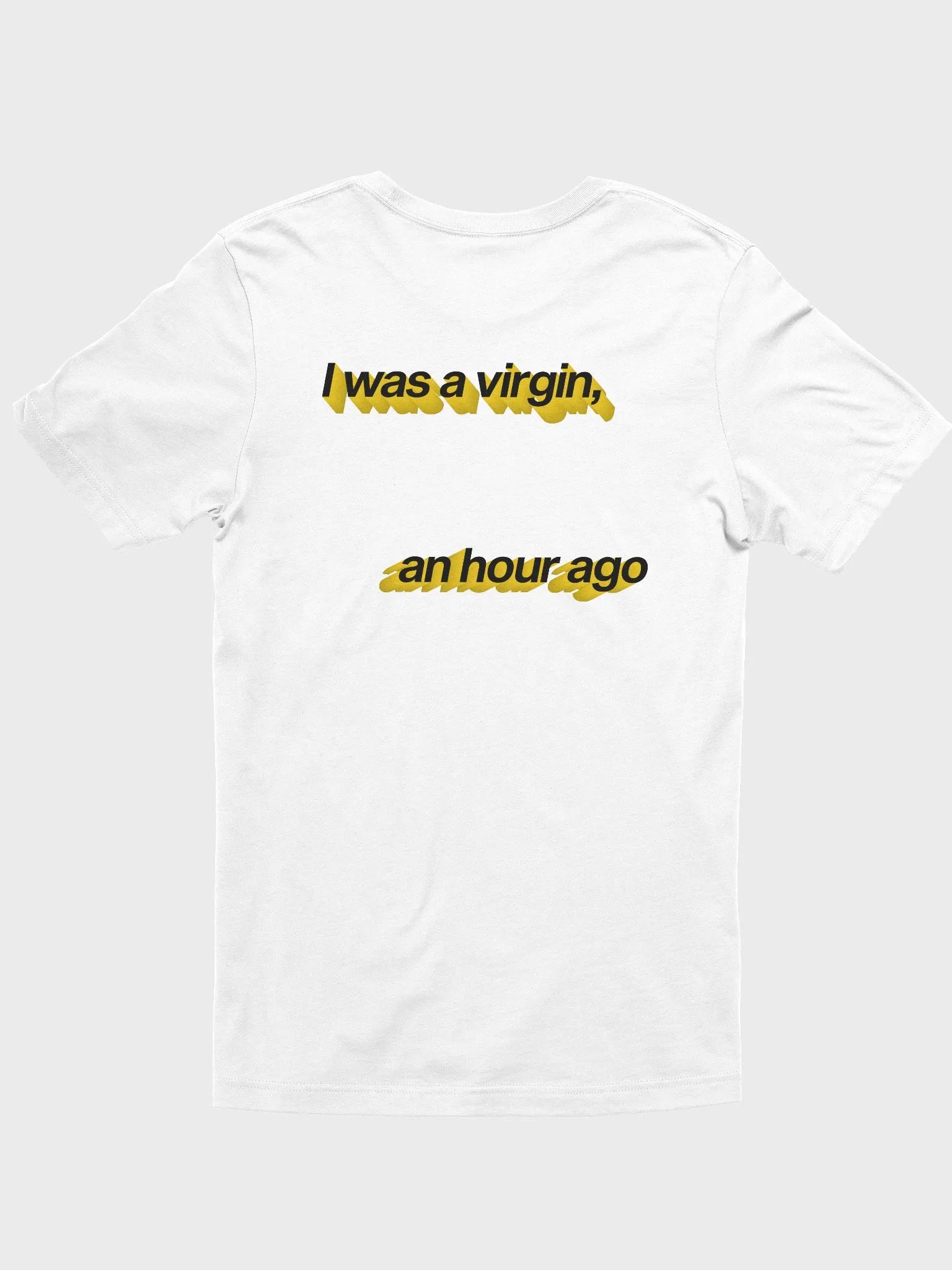 i was a virgin, an hour ago t-shirt (100% cotton) product image (3)