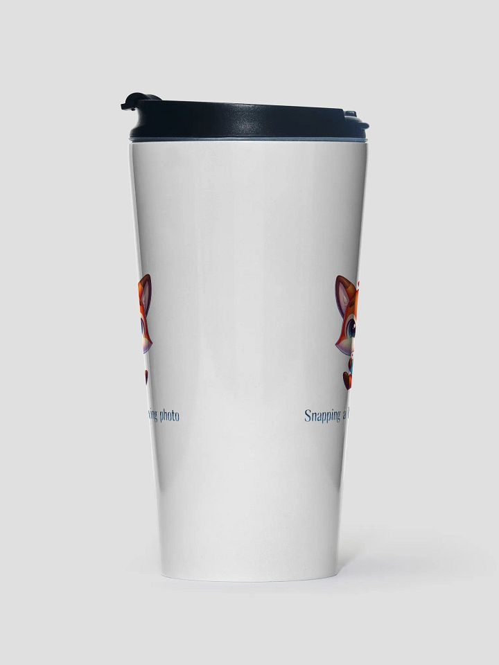 Snapping A Thanksgiving Photo Cute Fox Travel Mug product image (1)