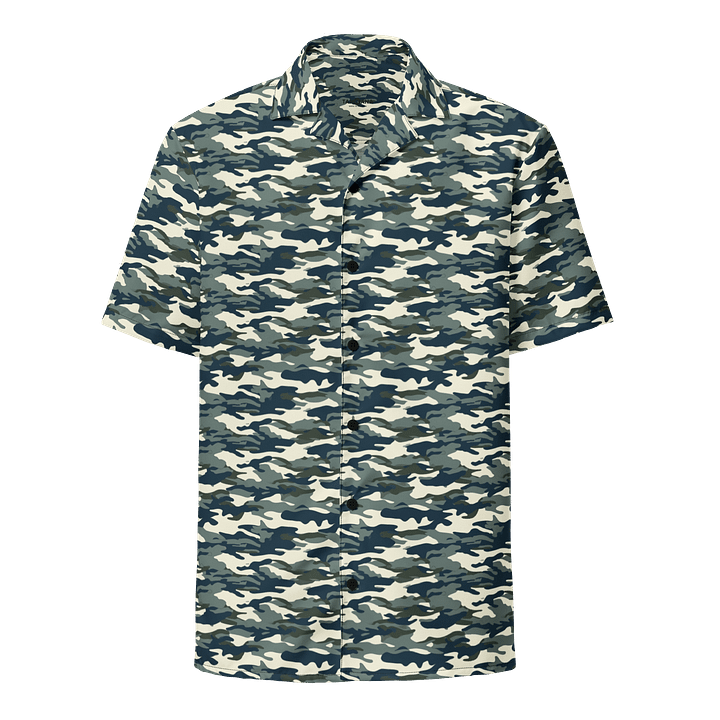 Frosted Camo Men’s Button-Up Shirt product image (1)