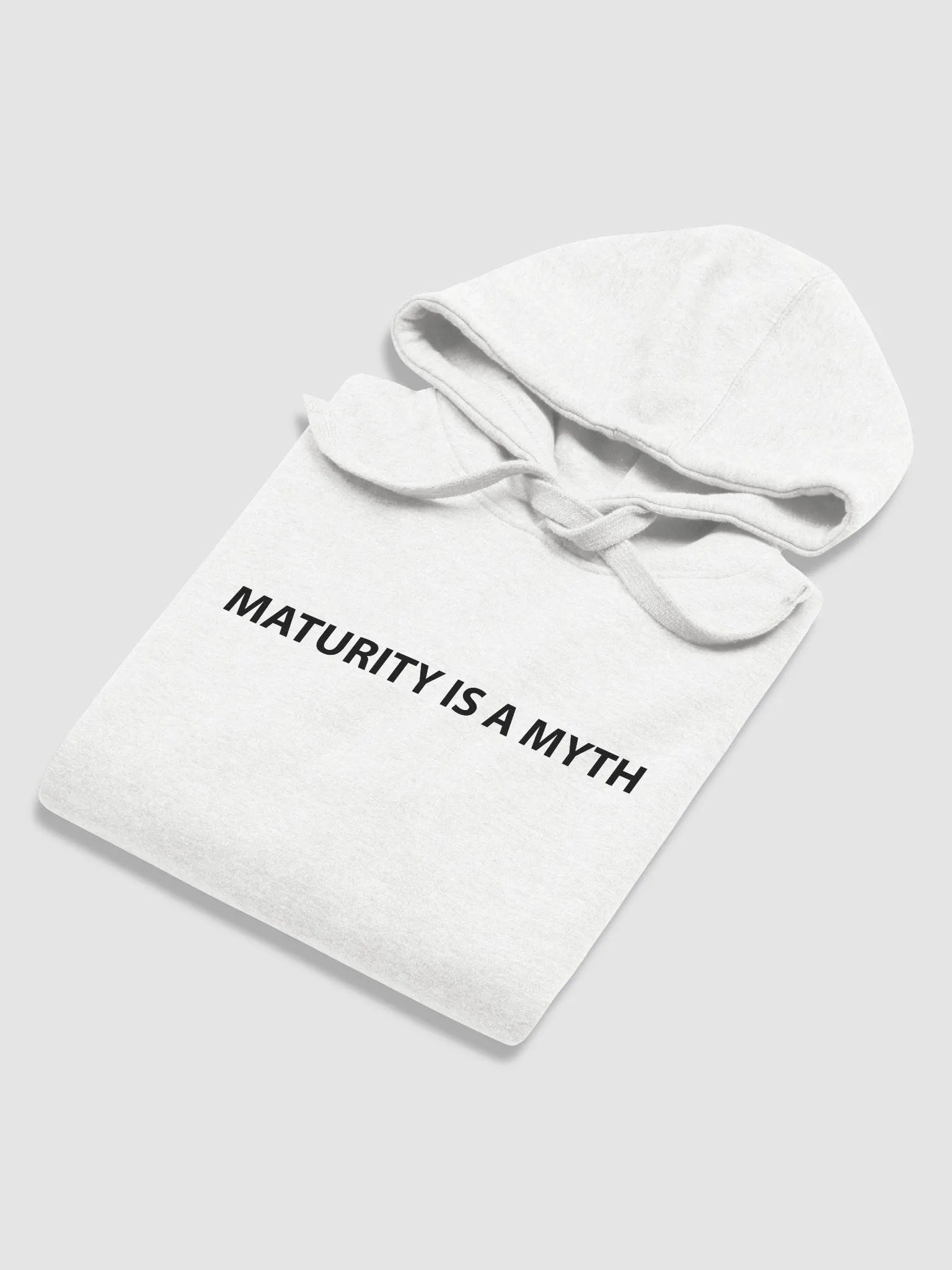 Maturity Is A Myth White Hoodie product image (6)