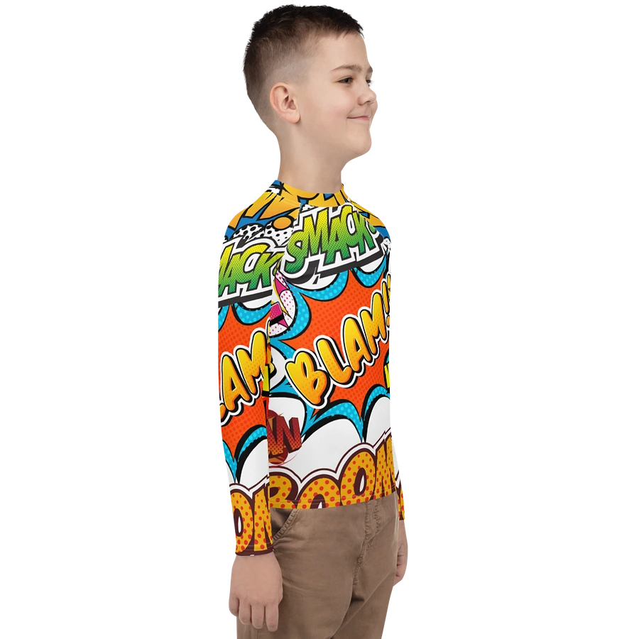 Dynamic Comic Action All-Over Print Youth Rash Guard product image (19)