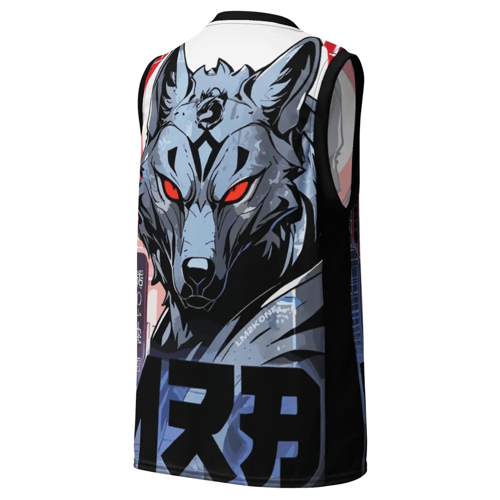 Cyberwolf Unleashed All-Over Print Basketball Jersey product image (10)