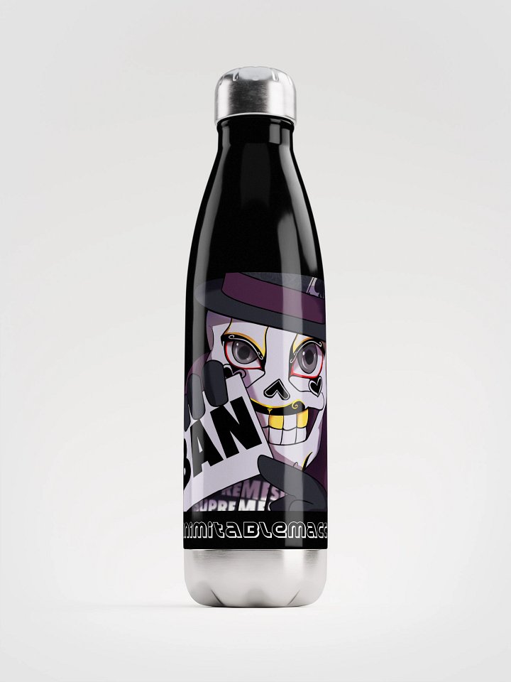 Macca's Ban Emoji on steel water bottle product image (1)