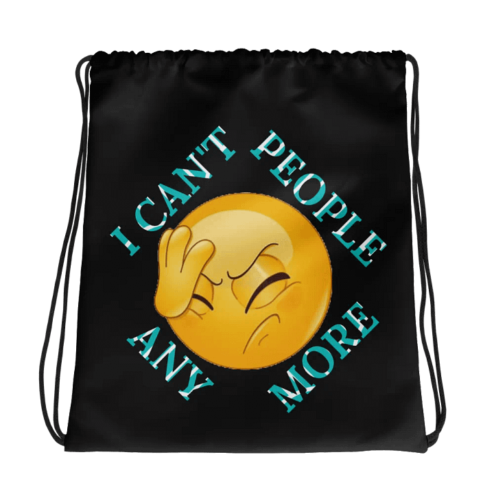 Facepalm Emoji All-Over Print Drawstring Bag product image (1)