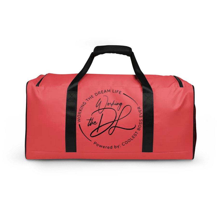 Pink All-Over Print Duffle Bag – Working The Dream Life | Premium Travel & Work Lifestyle Statement product image (9)