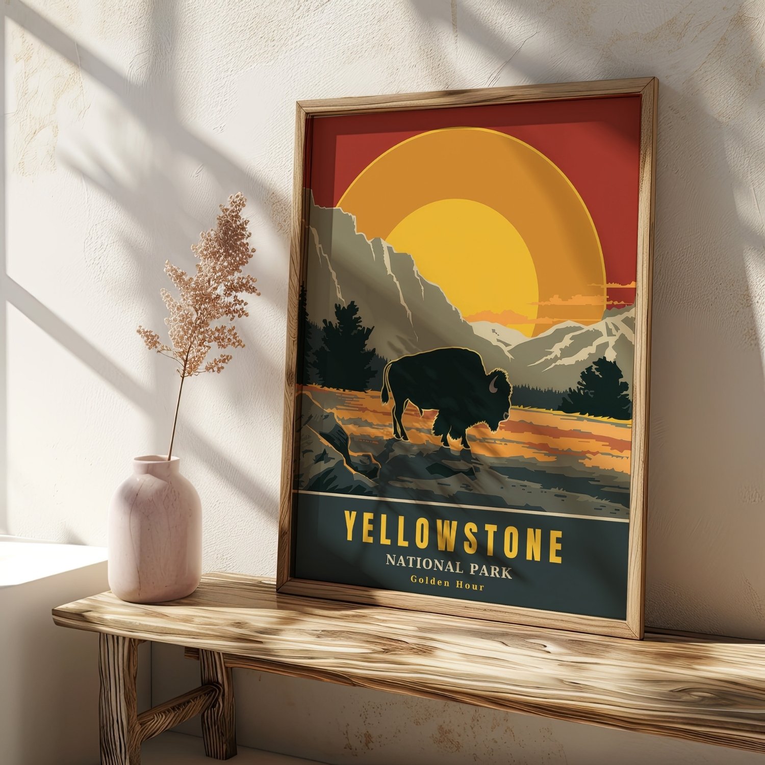 Yellowstone National Park Retro Travel Poster product image (19)