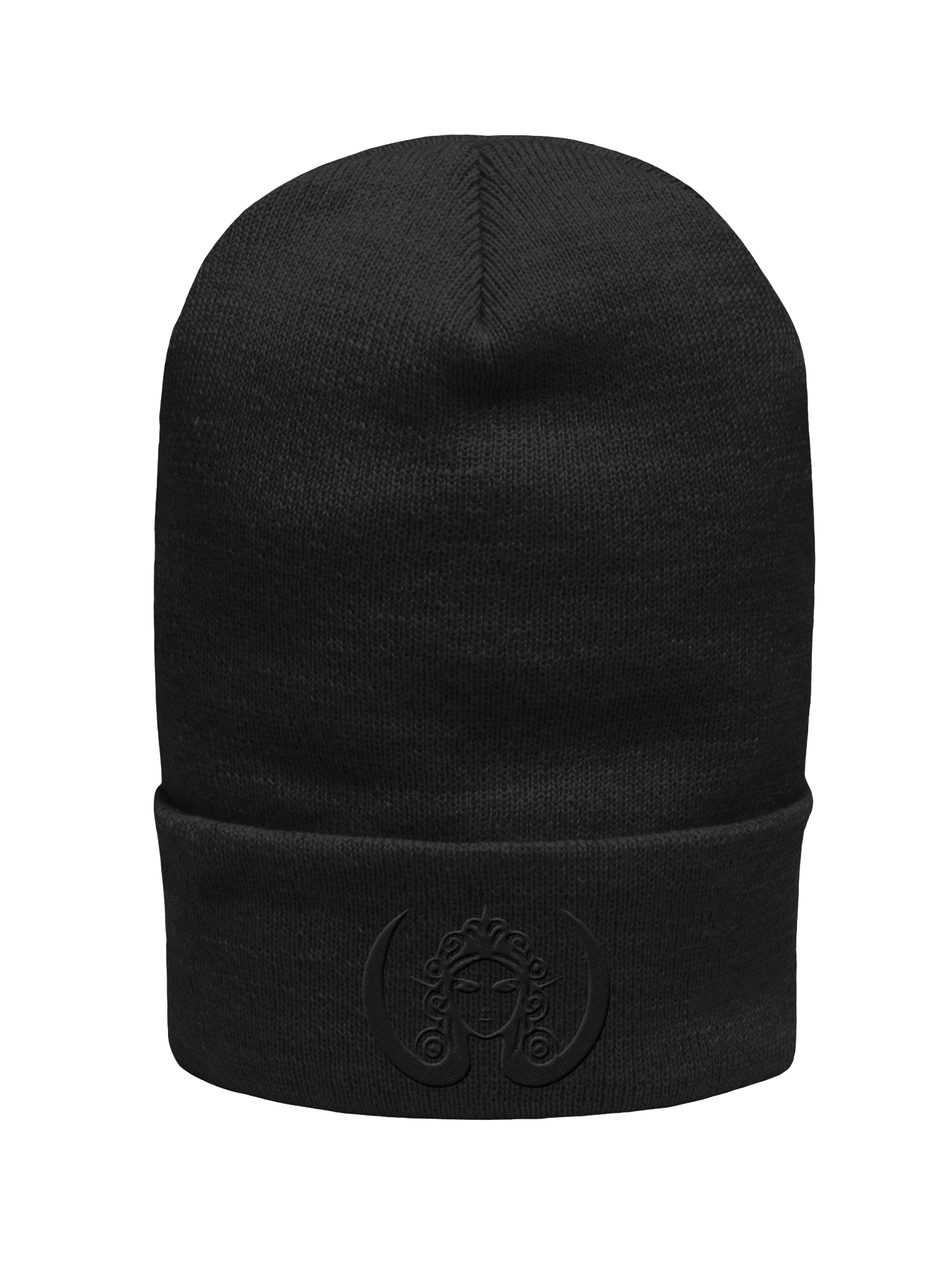 CIRCEMOON Signature Goddess Emblem Beanie - tonal black product image (1)