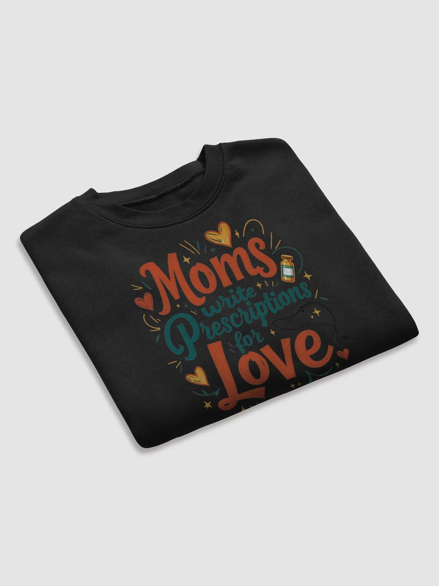Moms Write Prescription for love Crop Sweatshirt product image (20)