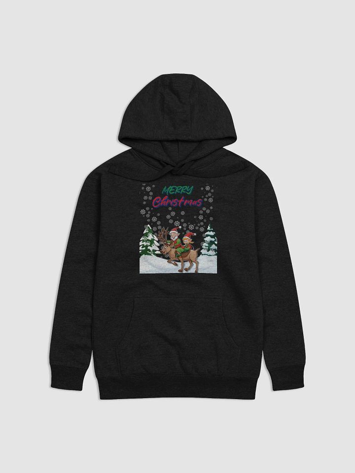 Santa Elves Riding A Reindeer Hoodie product image (5)