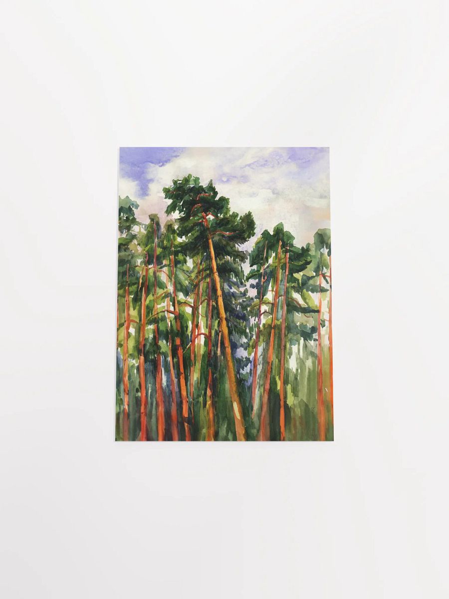 Serene Pine Forest Poster - Bright Pines product image (12)