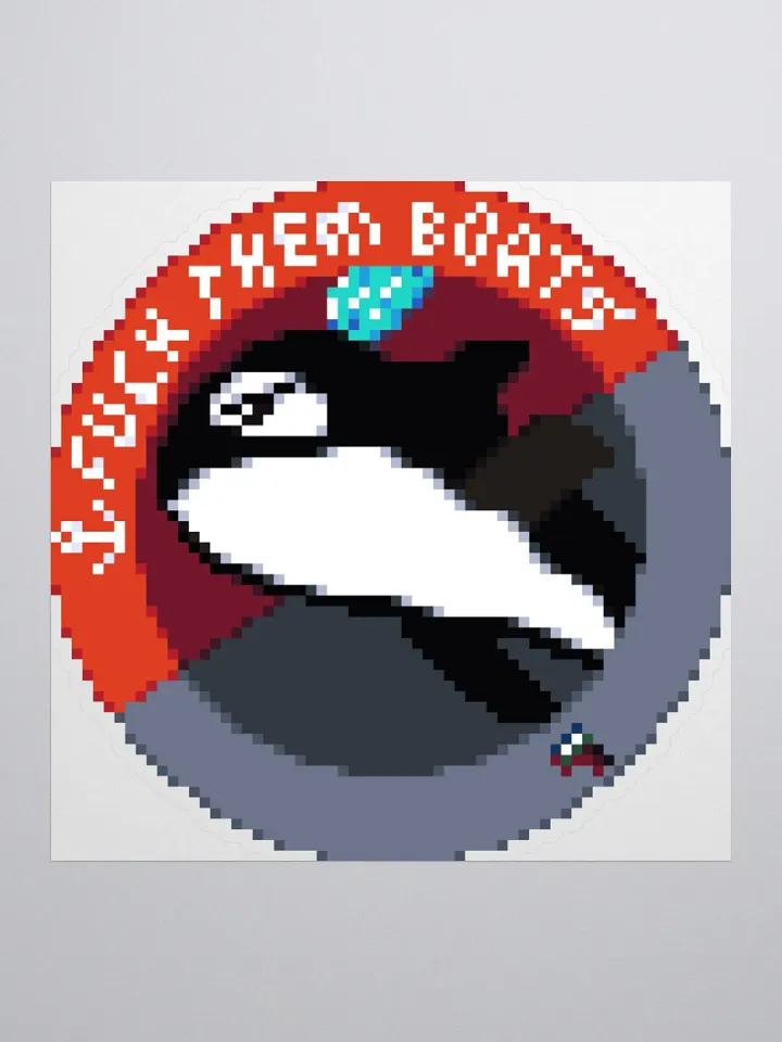 Fuck Them Boats LG single sticker product image (2)