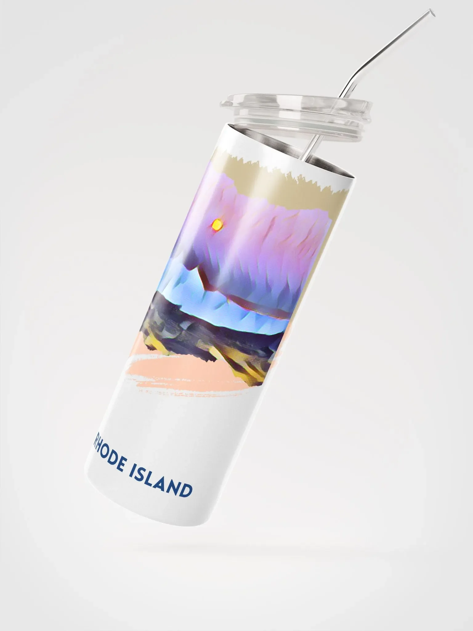 Moon Over the Cliff Walk Stainless Steel Tumbler 20oz product image (2)