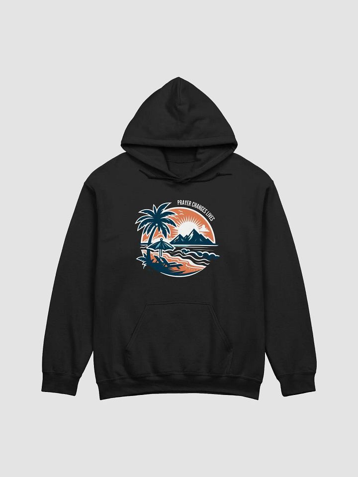 Tropical Sunset Hoodie | prayer changes lives product image (1)