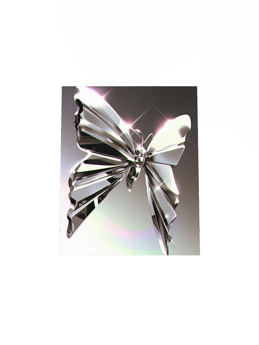 Metallic Butterfly Matte Poster product image (4)