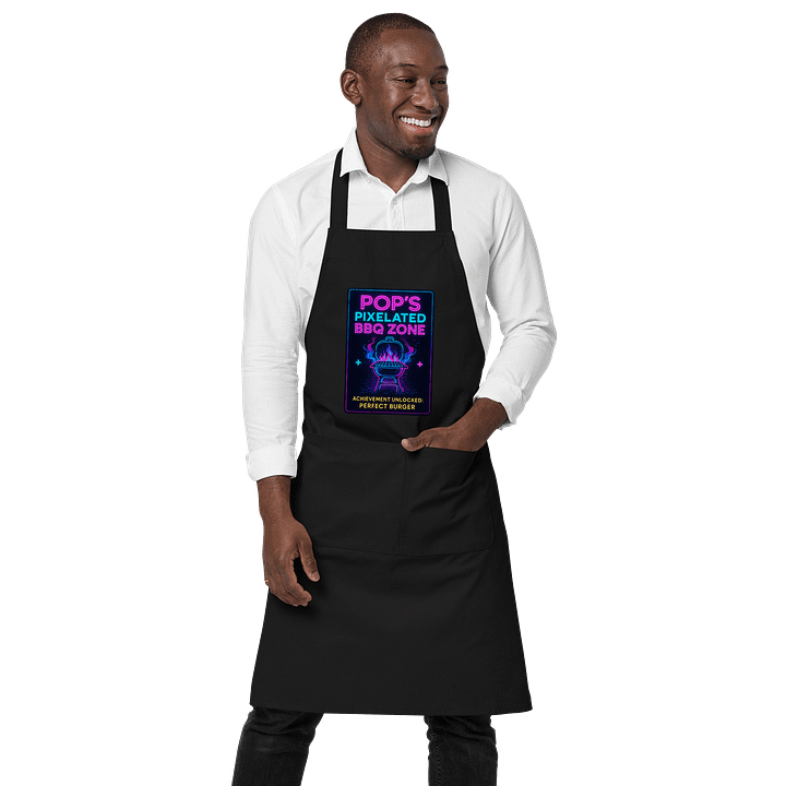 POP’s Pixelated BBQ Zone – Dadcore Apron product image (1)