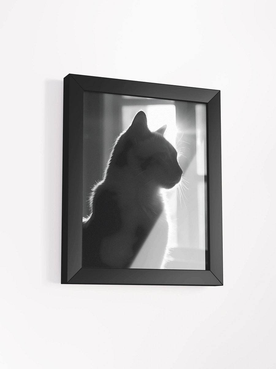 Silhouette Whiskers: Framed Cat Poster product image (3)
