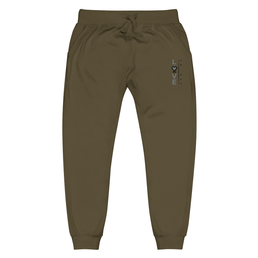 L2A 2025 Drab Slim Embroidered Fleece Joggers product image (3)