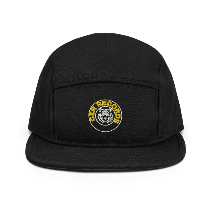 Tiger Circle Yellow Font 5 Panel Hat product image (6)