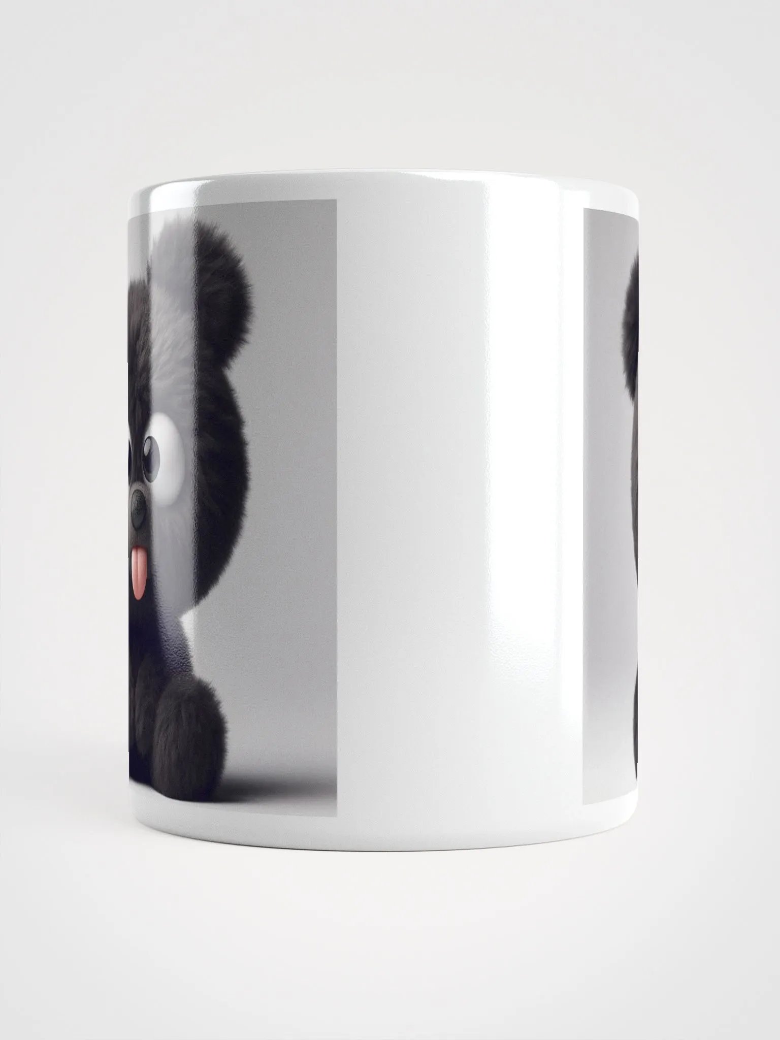 Rude Black Teddy Bear #Humorous Mug - White product image (5)