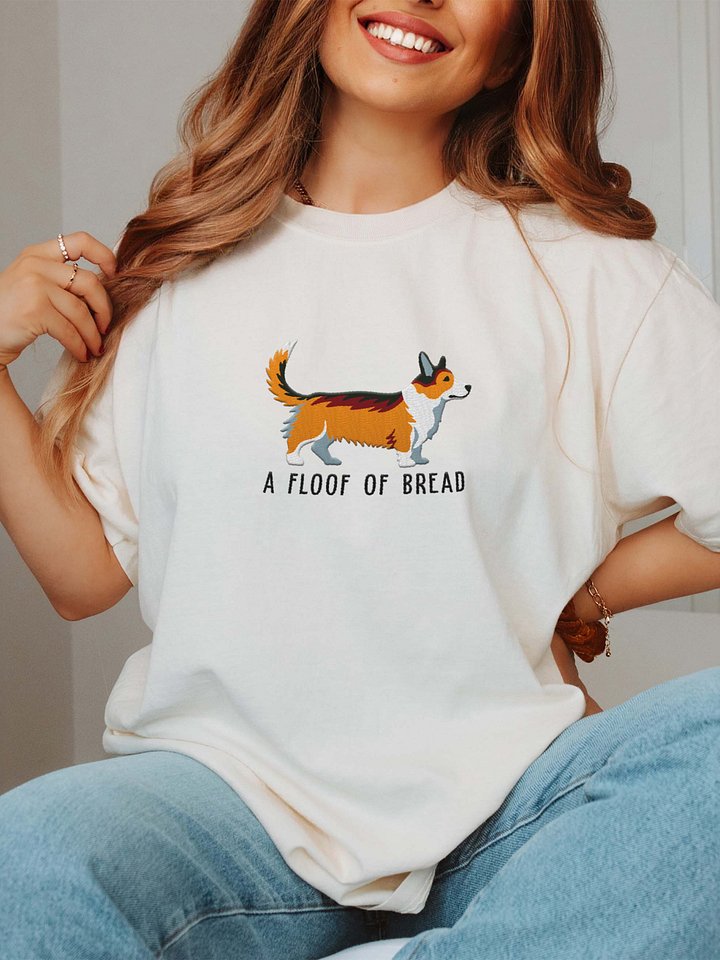 A Floof of Bread T-Shirt(Embroidered) of a Cardigan Welsh Corgi(Sable) product image (2)