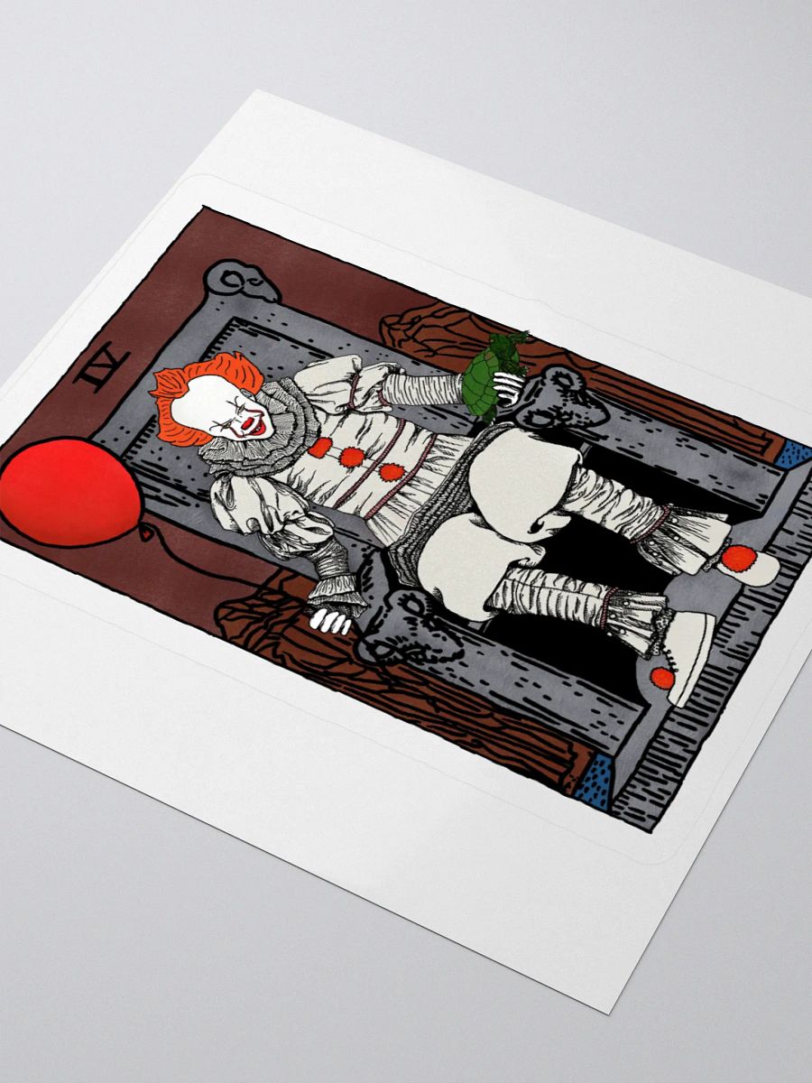 New Pennywise Emperor Tarot Card Sticker product image (3)