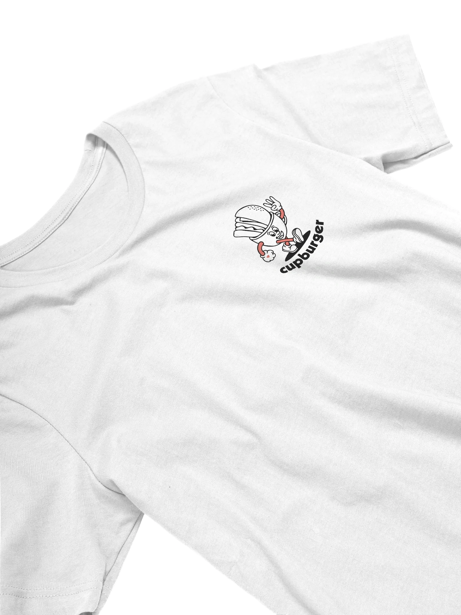 Cupburger "Fast Food" White Tee product image (3)