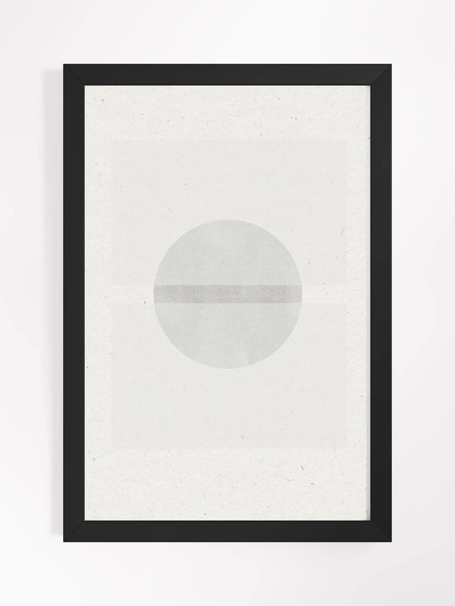 Modern Circle Framed Poster | Bold Geometric Art for Contemporary Interiors product image (3)