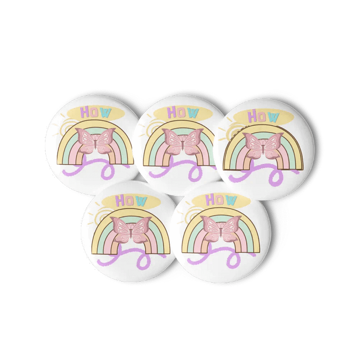 meetup Butterfly Pin Button Set product image (2)