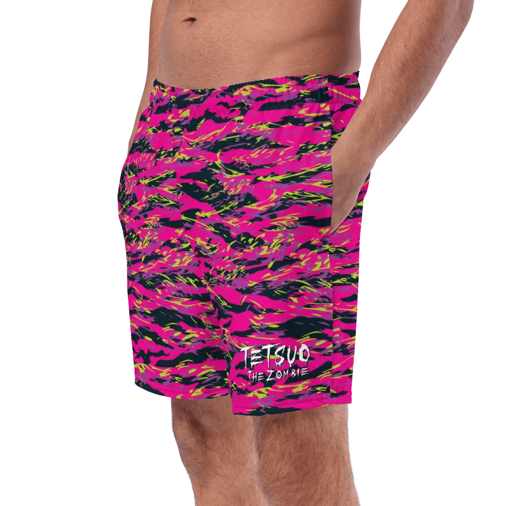 Pink Camo Swim Trunks product image (9)