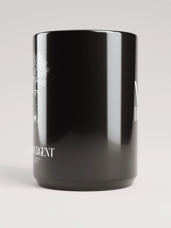 NEURODIVERGENT SKULL black glossy mug product image (2)