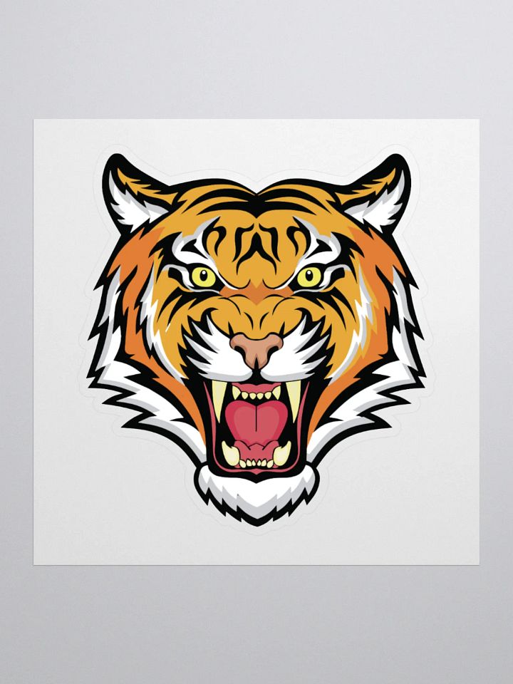 Fierce Tiger Kiss Cut Stickers product image (1)