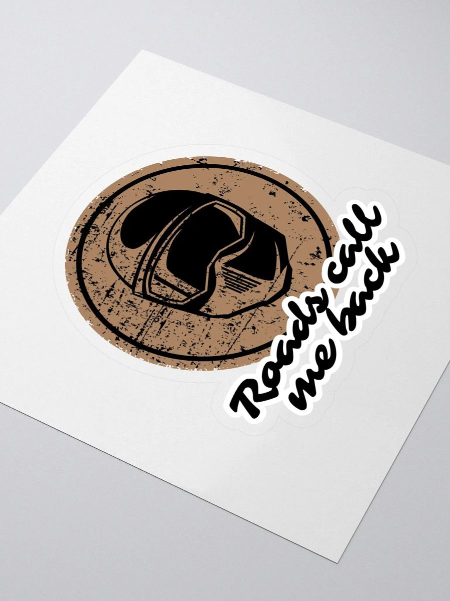 Vintage Motorcycle Helmet Kiss Cut Stickers | Roads call me back product image (3)