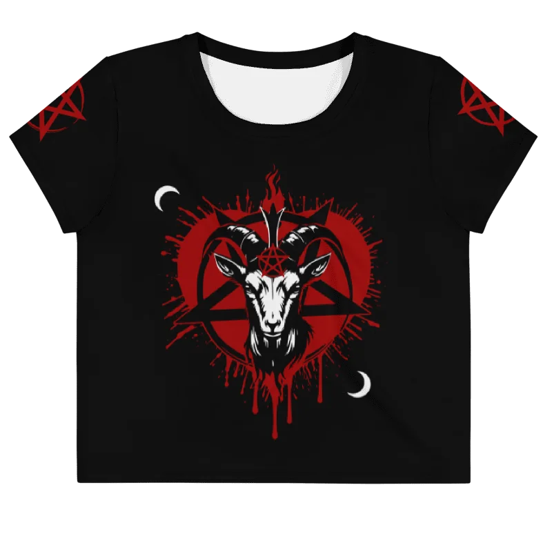 Baphomet Defiant Illumination Crop Tee product image (1)
