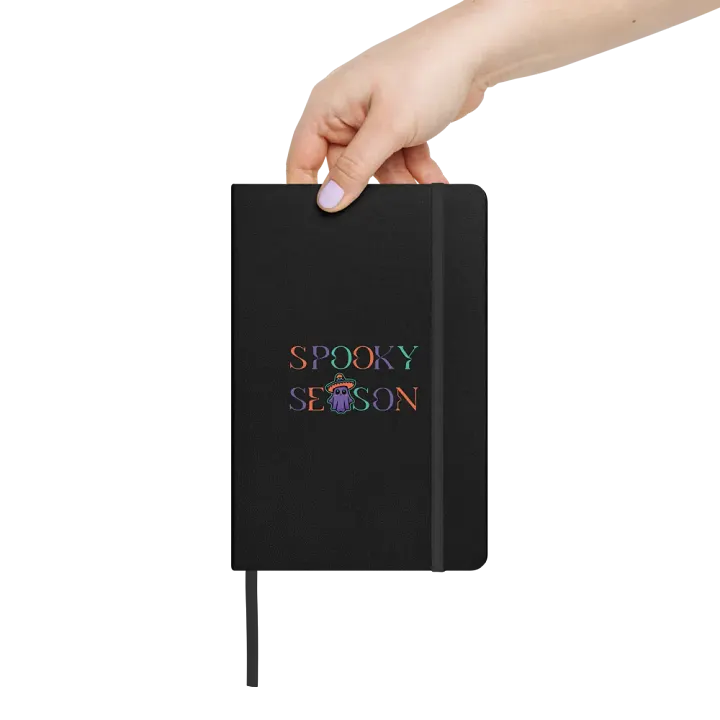 Spooky Season Sombrero Ghost Colorful Hardcover Bound Lined Notebook product image (2)