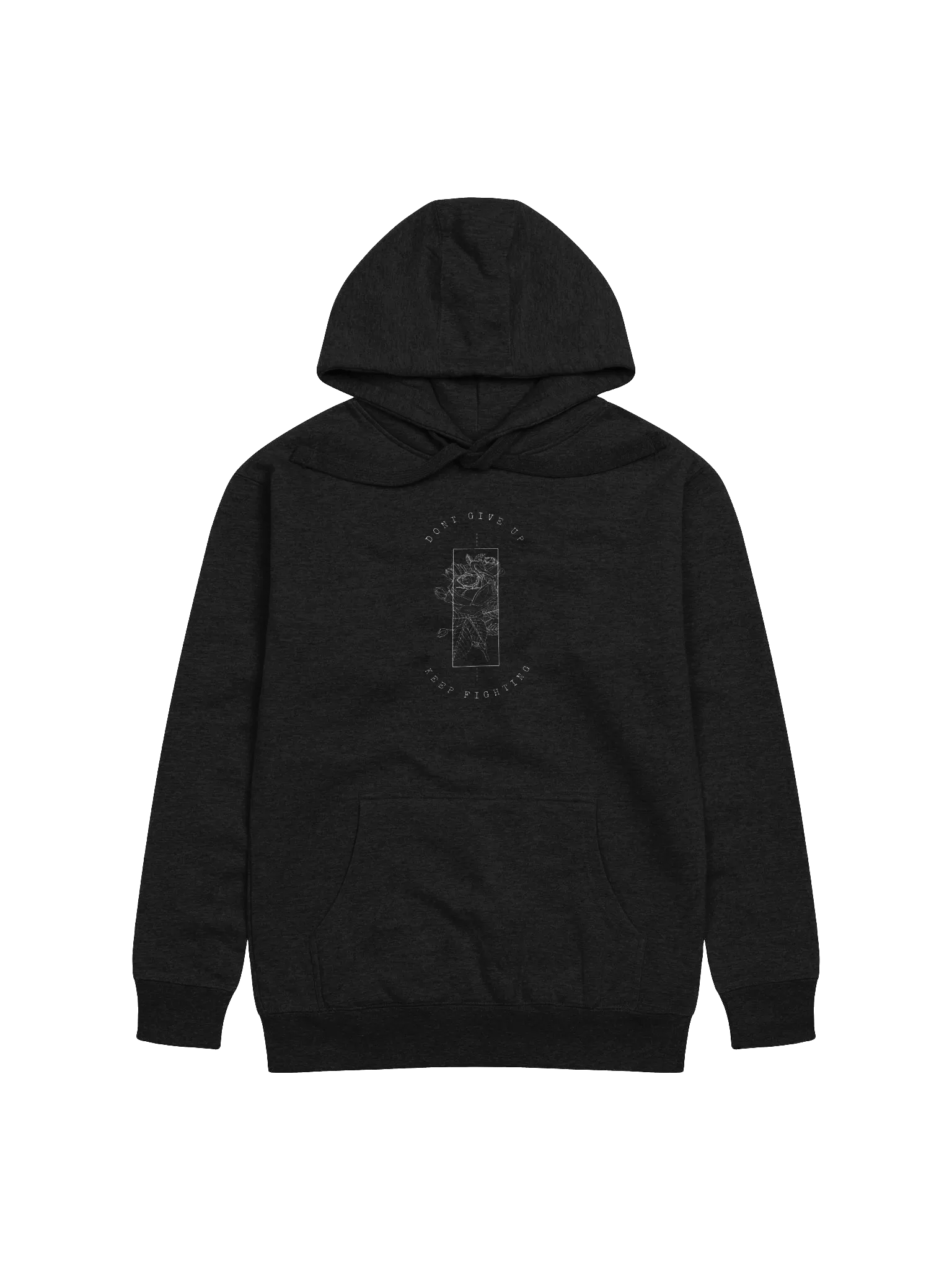 Monochromatic Rose Tattoo Unisex Hoodie product image (1)