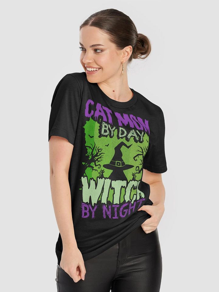 Cat Mom By Day Witch By Night T-shirt product image (1)